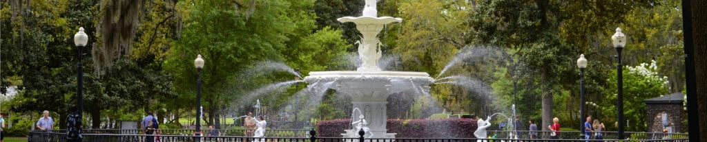 Forsyth Park fountain in Savannah